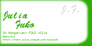 julia fuko business card